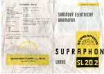 Fotka - Skříňový elektrický gramofon Supraphon SL 20.2 - Fotografie č. 4
